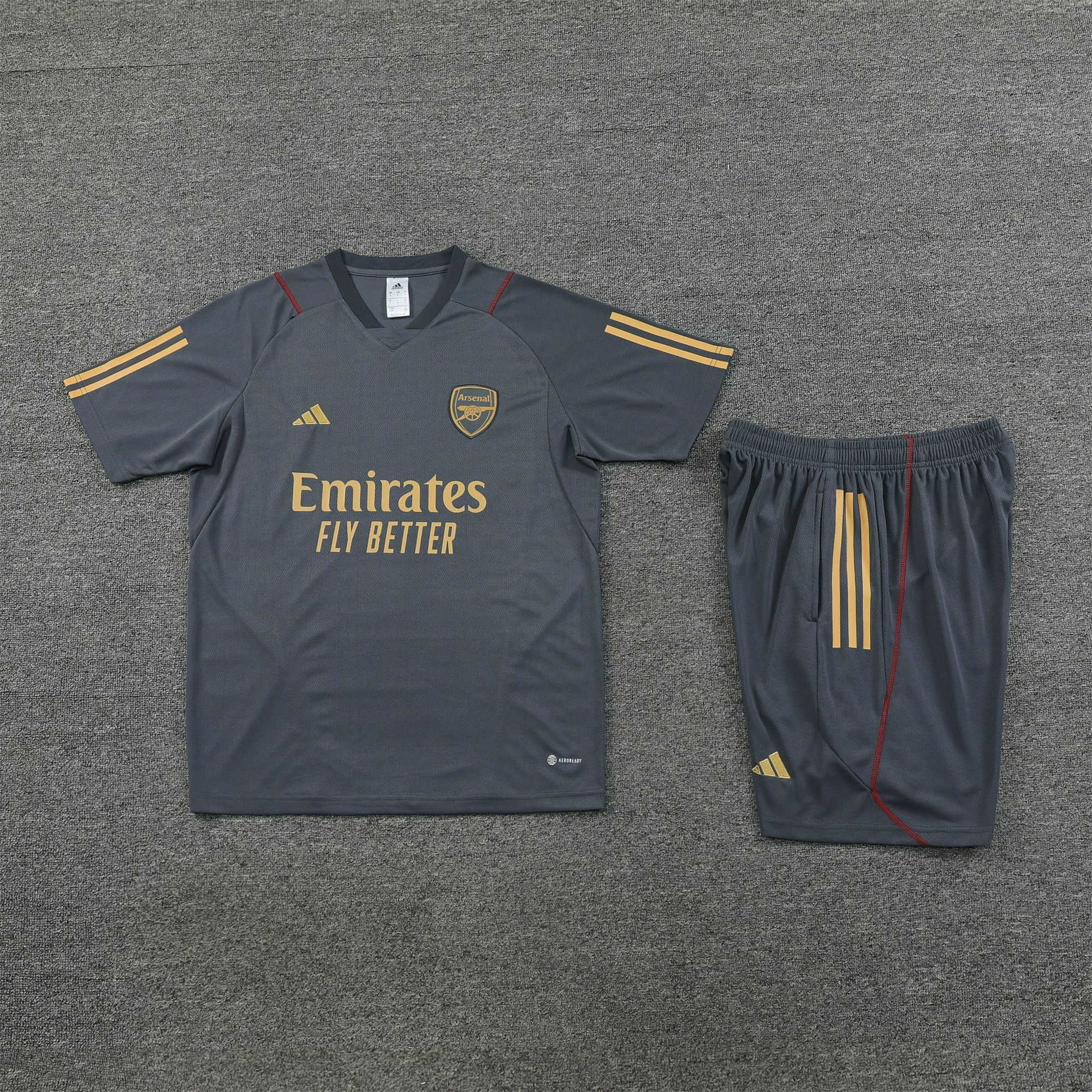 Arsenal 23-24 Short-Sleeve Training Set - Grey